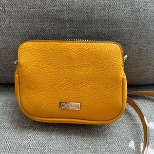 EUC Carlos Mustard Crossbody Bag